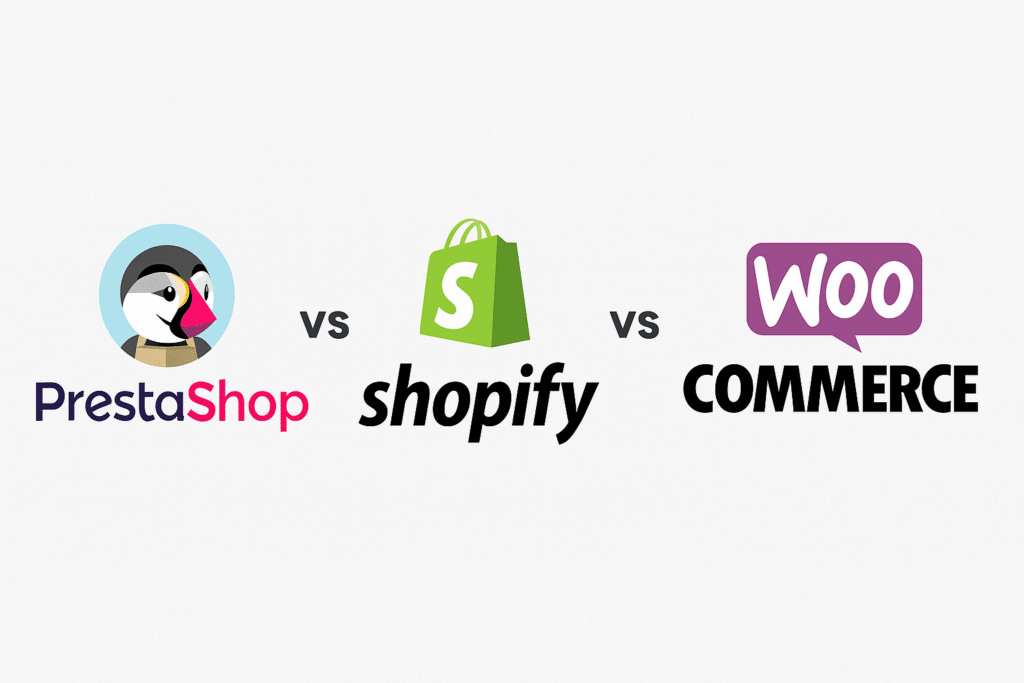 Prestashop vs Shopify vs WooCommerce